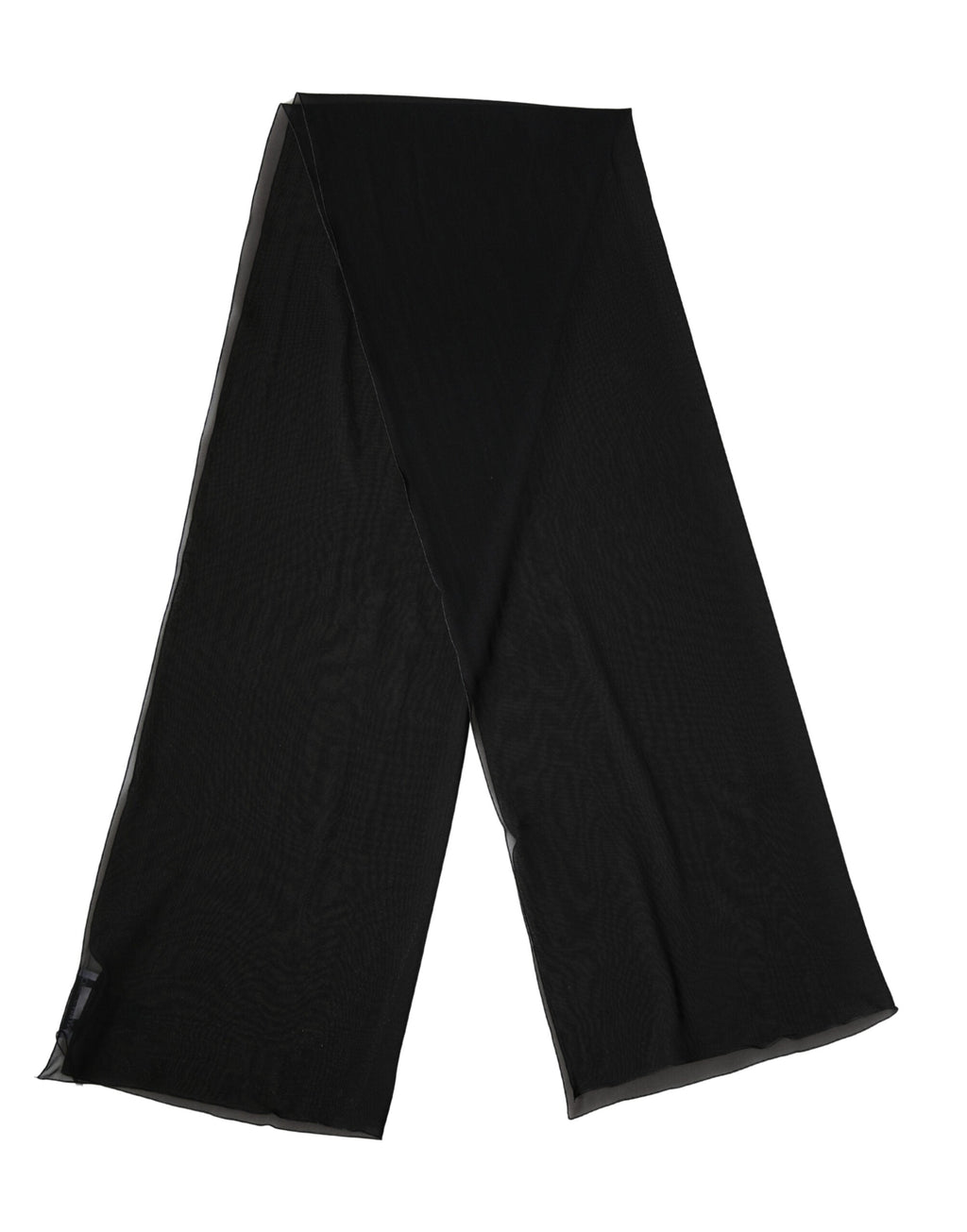 Dolce & Gabbana Black Silk Neck Wrap Shawl Stole 200cm x 64cm  Women's Scarf
