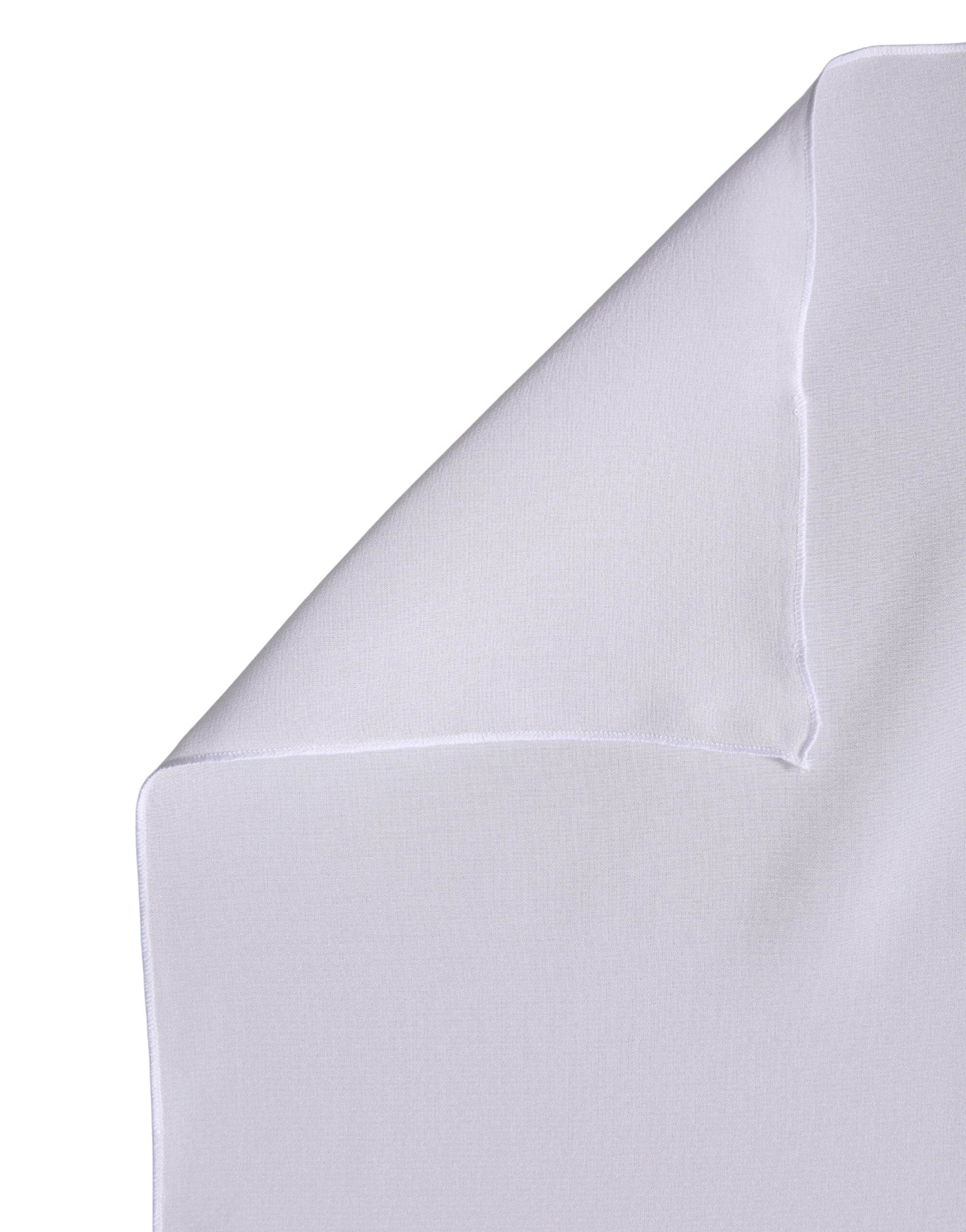 Dolce & Gabbana White Silk Neck Wrap Shawl Stole 200cm x 64cm  Women's Scarf