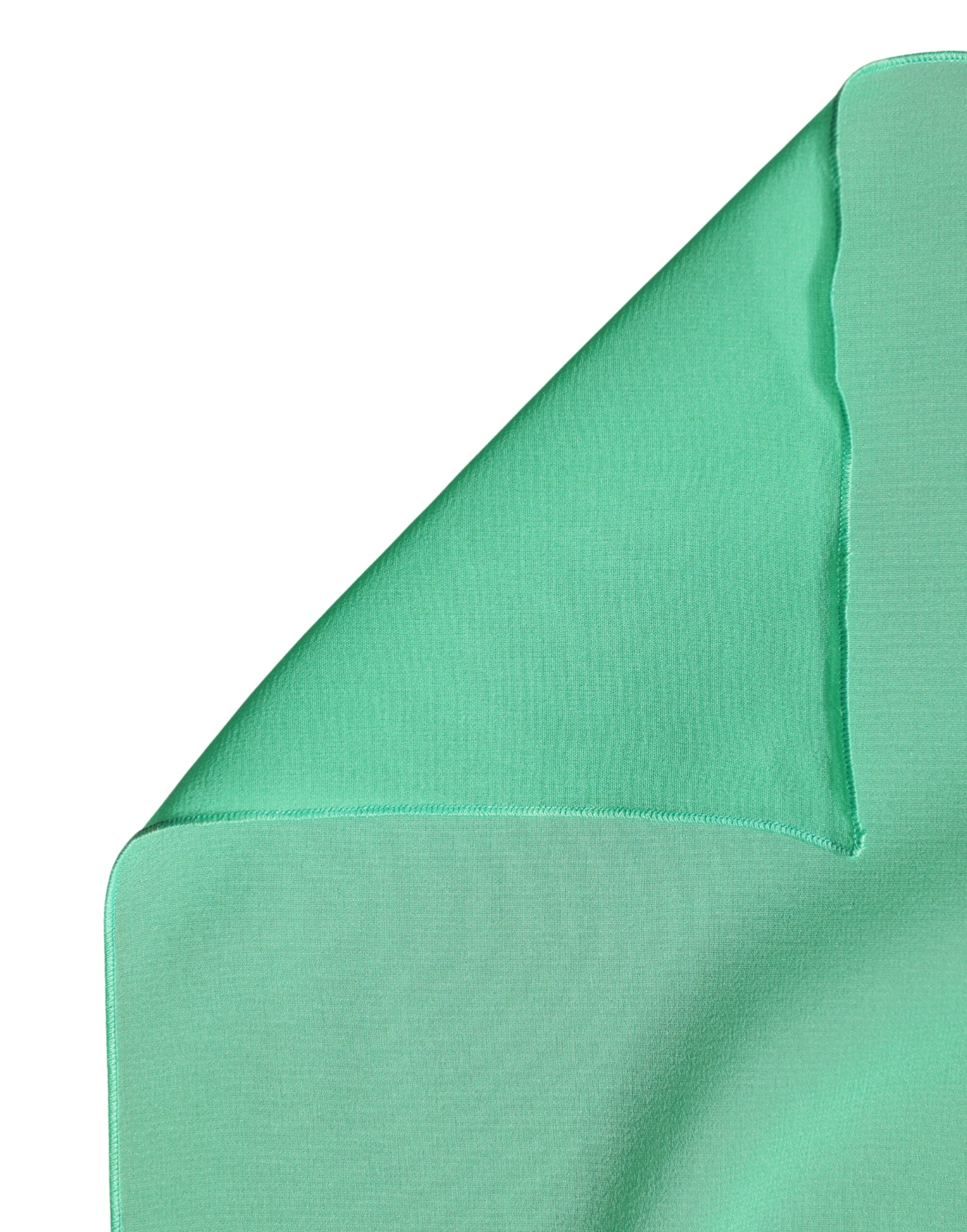 Dolce & Gabbana Green Silk Neck Wrap Shawl Stole 200cm x 64cm  Women's Scarf