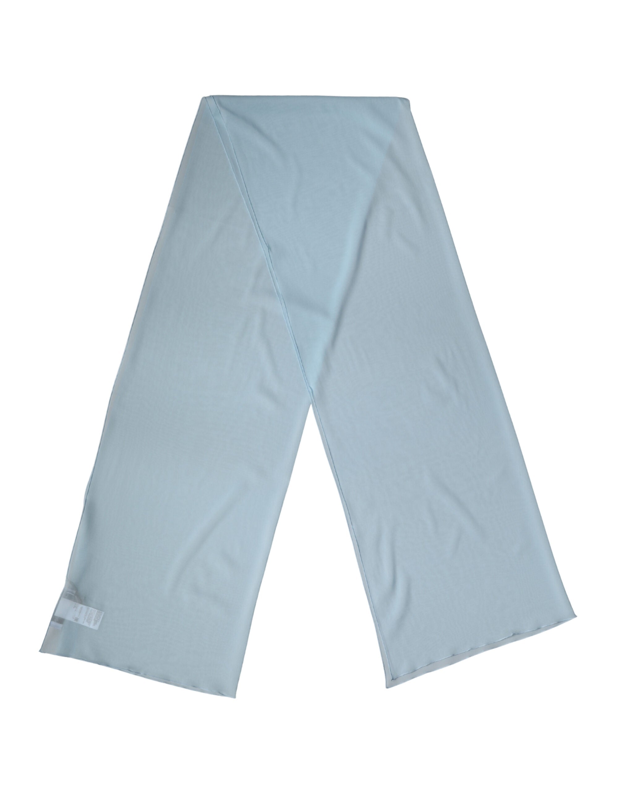 Dolce & Gabbana Light Blue Silk Neck Wrap Shawl Stole 200cm x 64cm  Women's Scarf