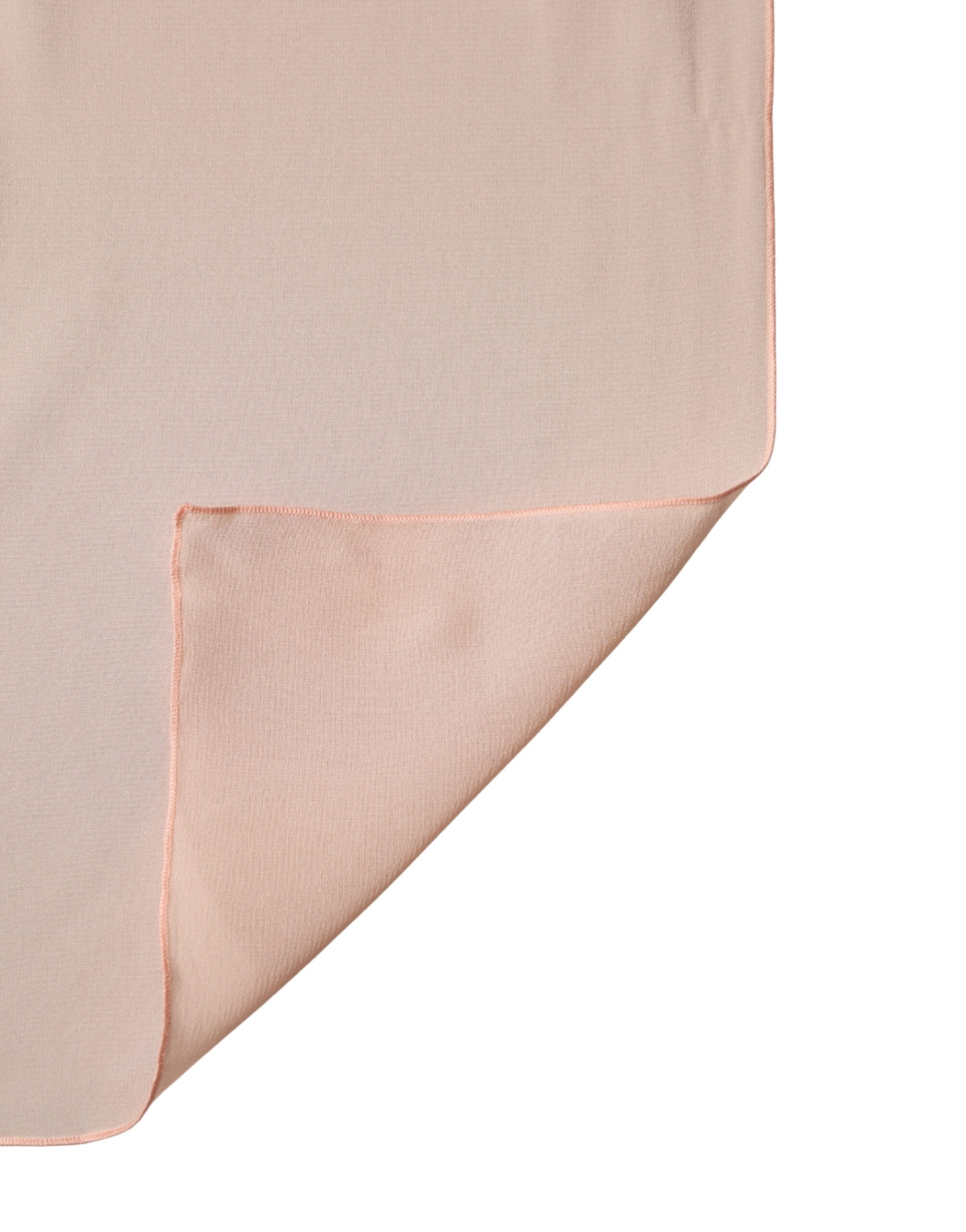 Dolce & Gabbana Peach Silk Neck Wrap Shawl Women Stole 200cm x 64cm  Women's Scarf