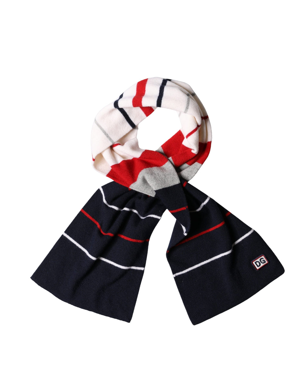 Dolce & Gabbana Multicolor Stripes Shawl Neck Wrap 119cm x 20cm  Women's Scarf