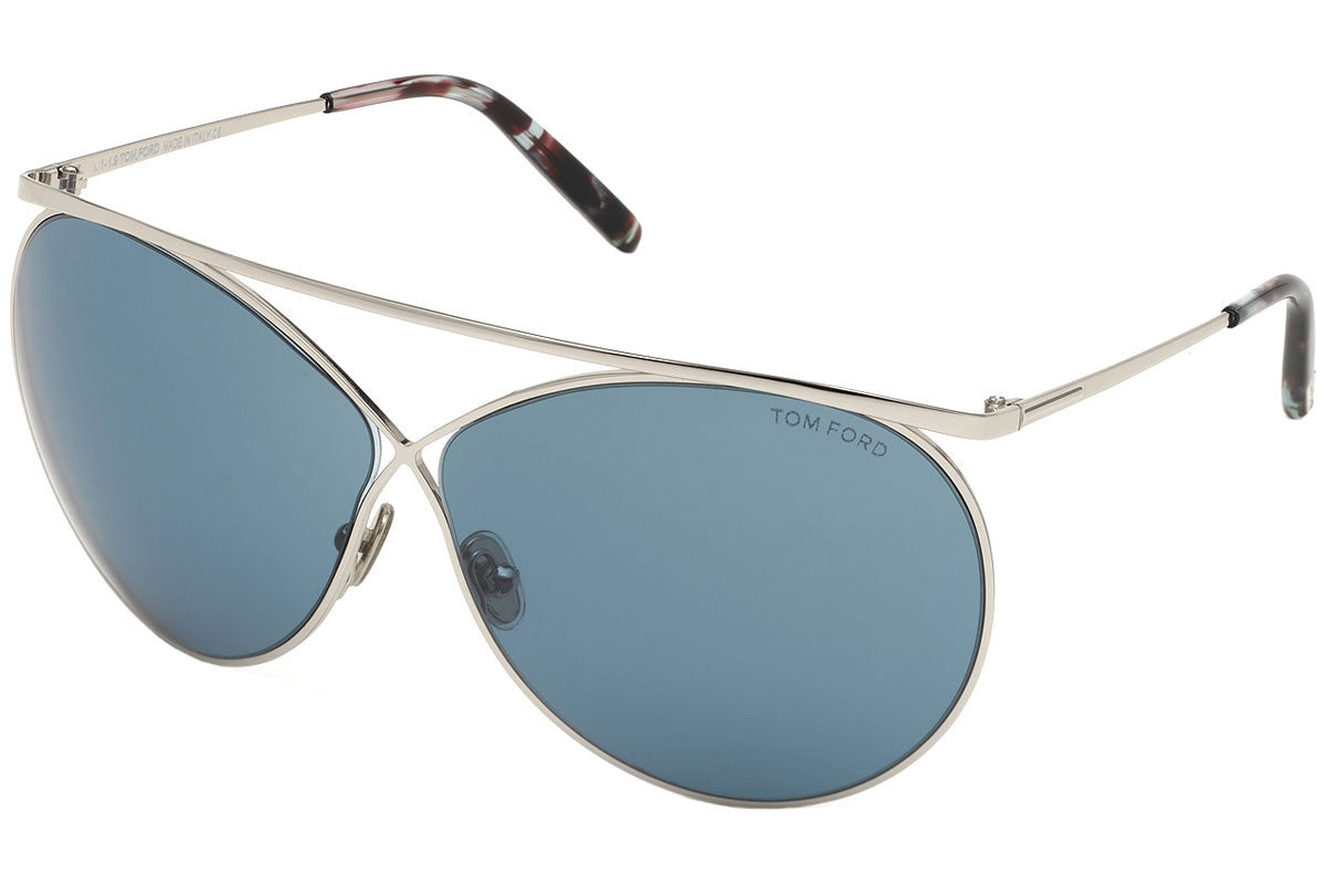 Tom Ford Silver Round FT0761 16V Sunglasses