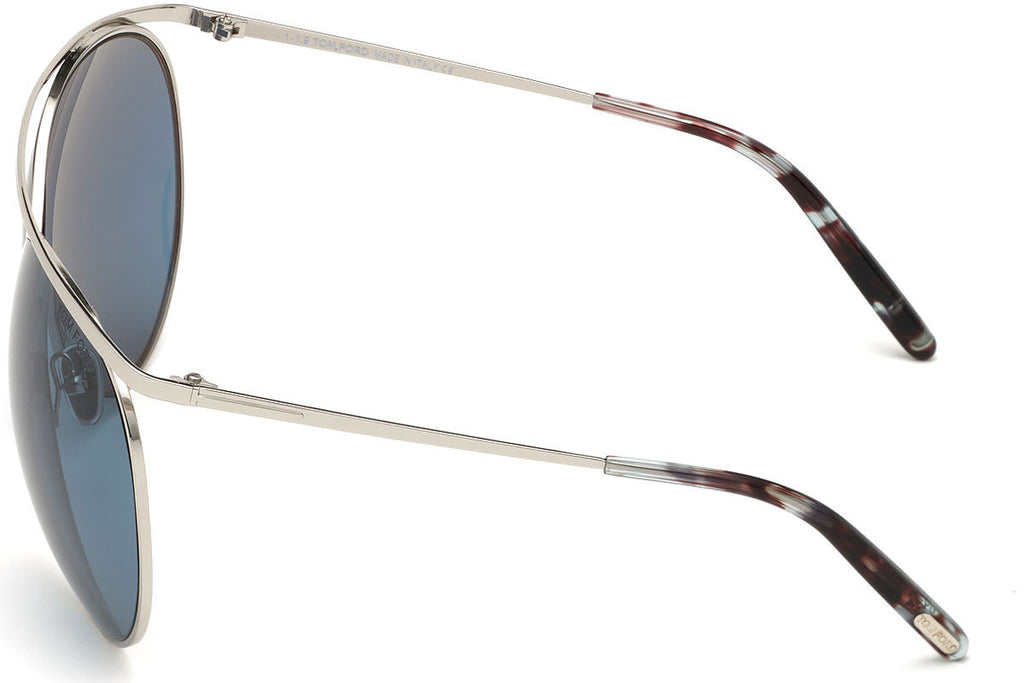 Tom Ford Silver Round FT0761 16V Sunglasses