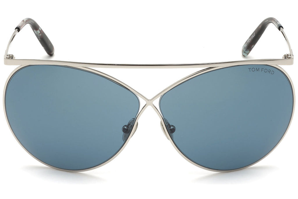 Tom Ford Silver Round FT0761 16V Sunglasses