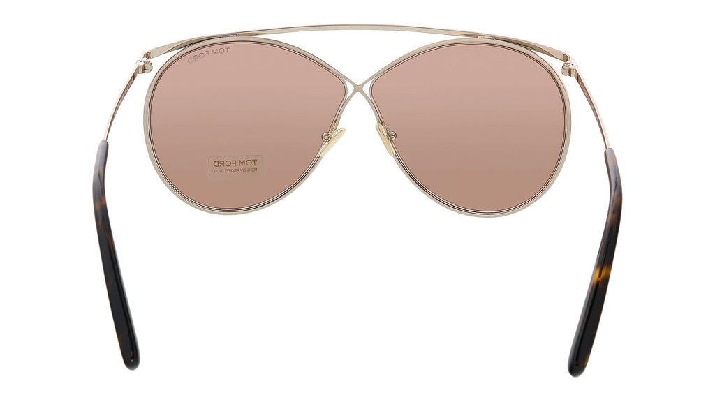 Tom Ford Gold Round FT0761 28Y Sunglasses
