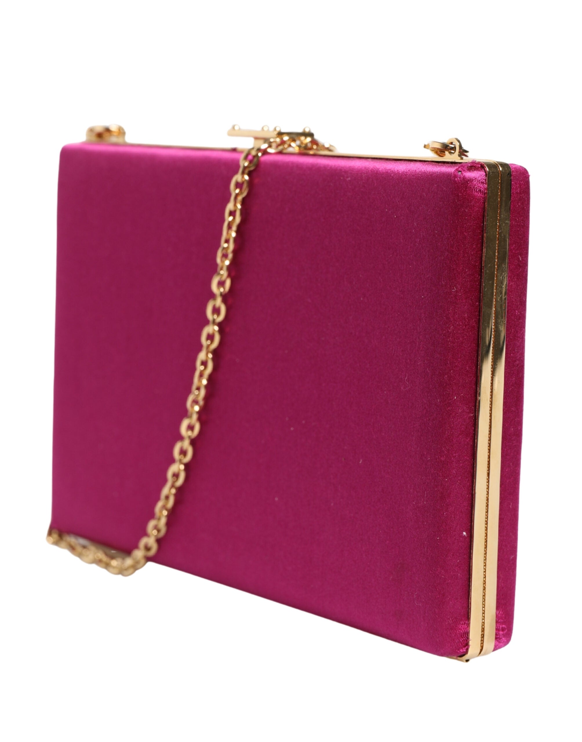 Dolce & Gabbana Pink Cotton Clutch Evening Crossbody Women Purse Women's Bag ( )