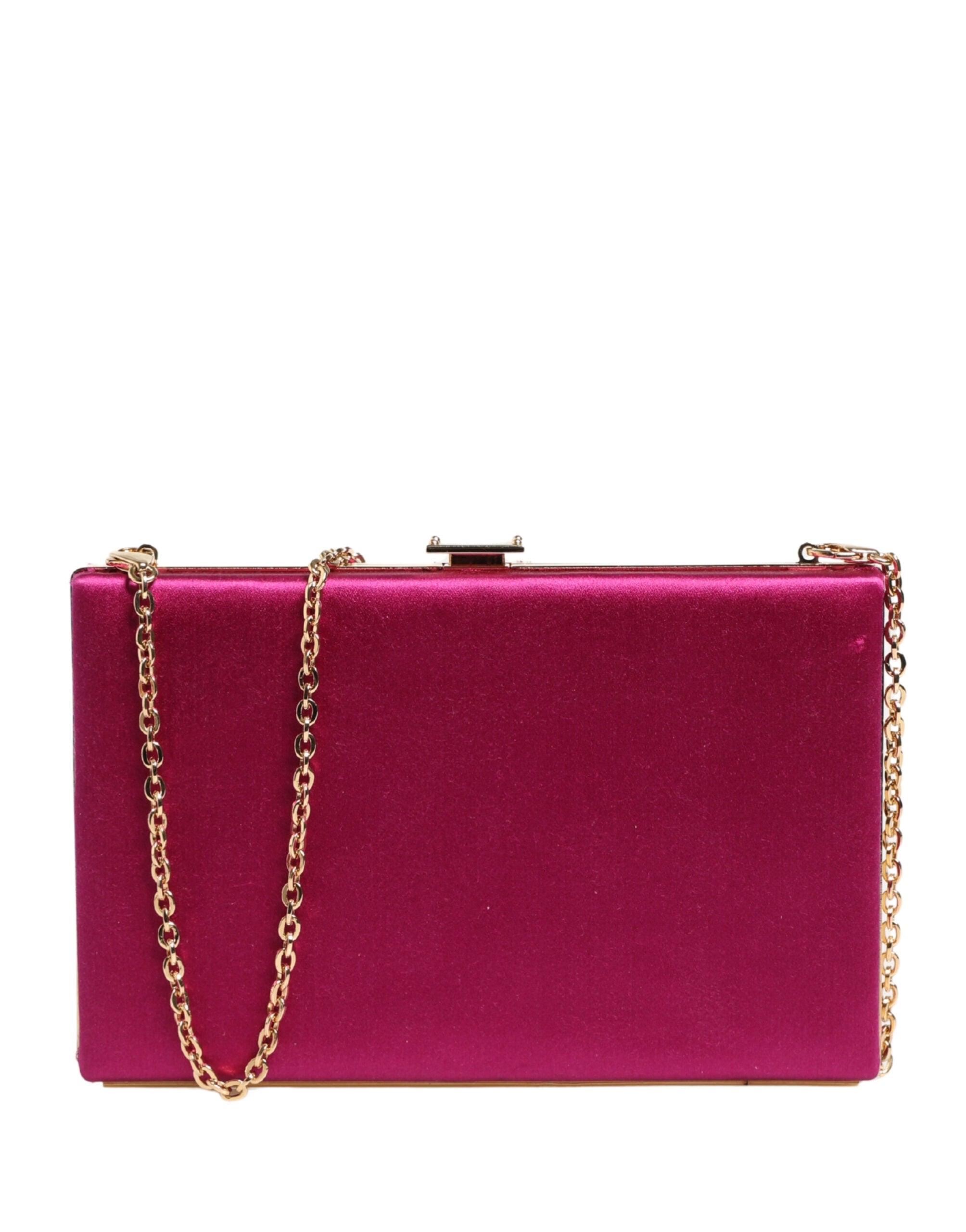 Dolce & Gabbana Pink Cotton Clutch Evening Crossbody Women Purse Women's Bag ( )