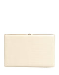 Dolce & Gabbana White Lambskin Leather Clutch Evening Women Purse Women's Bag ( )
