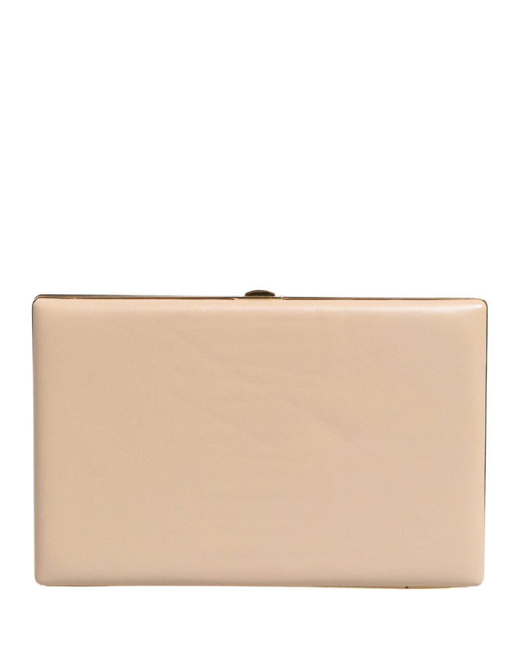 Dolce & Gabbana Beige Lambskin Leather Clutch Evening Women Purse Women's Bag ( )