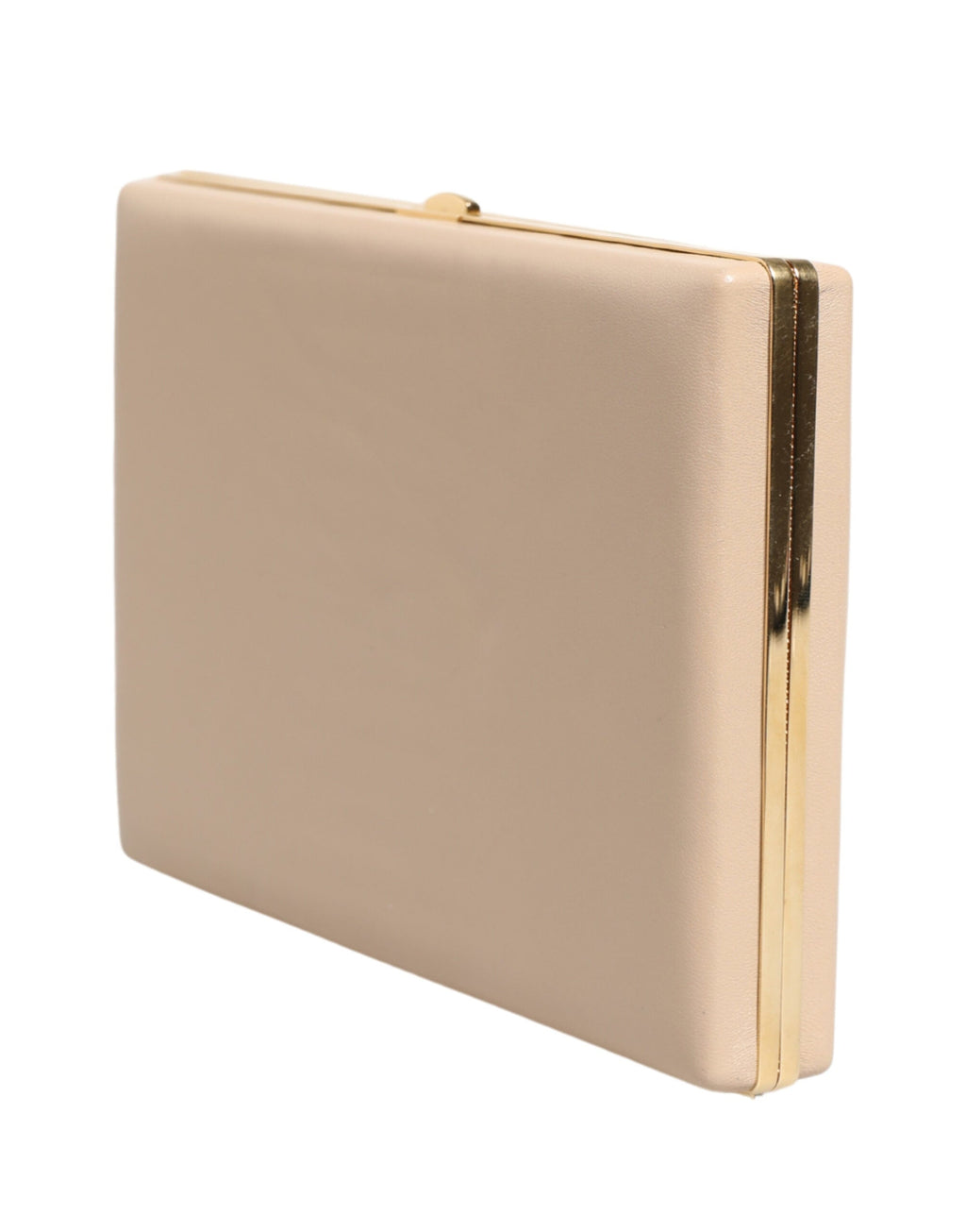 Dolce & Gabbana Beige Lambskin Leather Clutch Evening Women Purse Women's Bag ( )