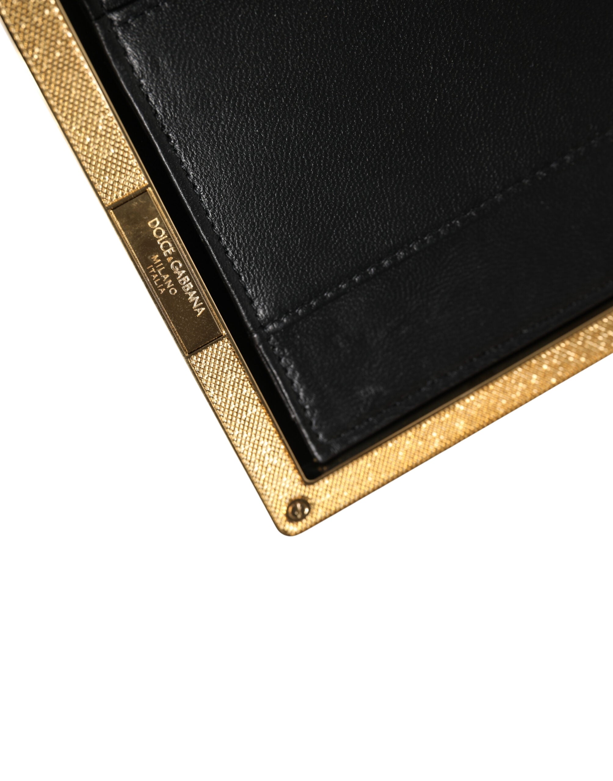 Dolce & Gabbana Beige Lambskin Leather Clutch Evening Women Purse Women's Bag ( )