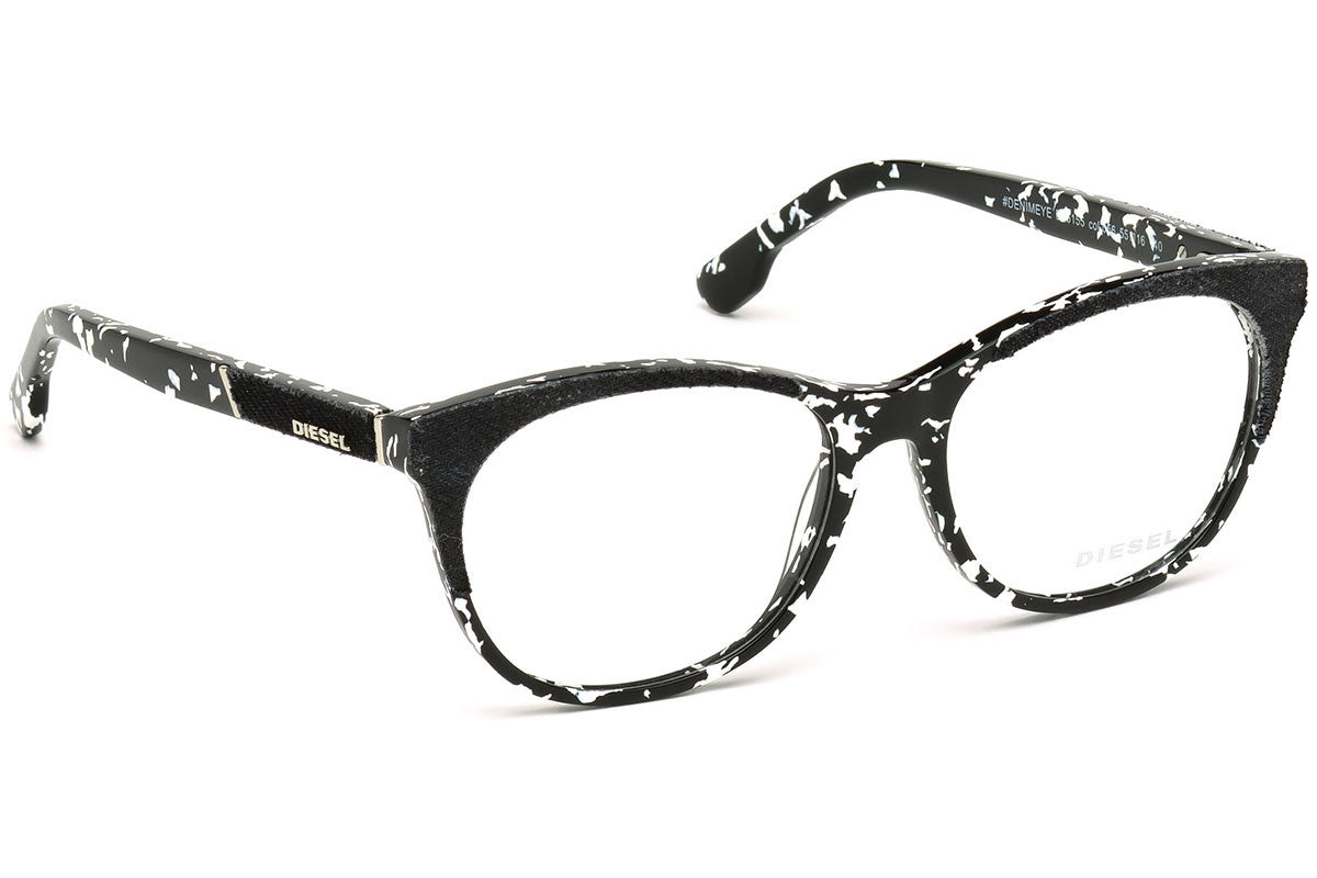 Diesel Black Rectangle DL5155 056 Eyeglasses