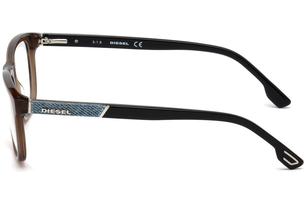 Diesel Brown/Denim Rectangle DL5172 048 Eyeglasses