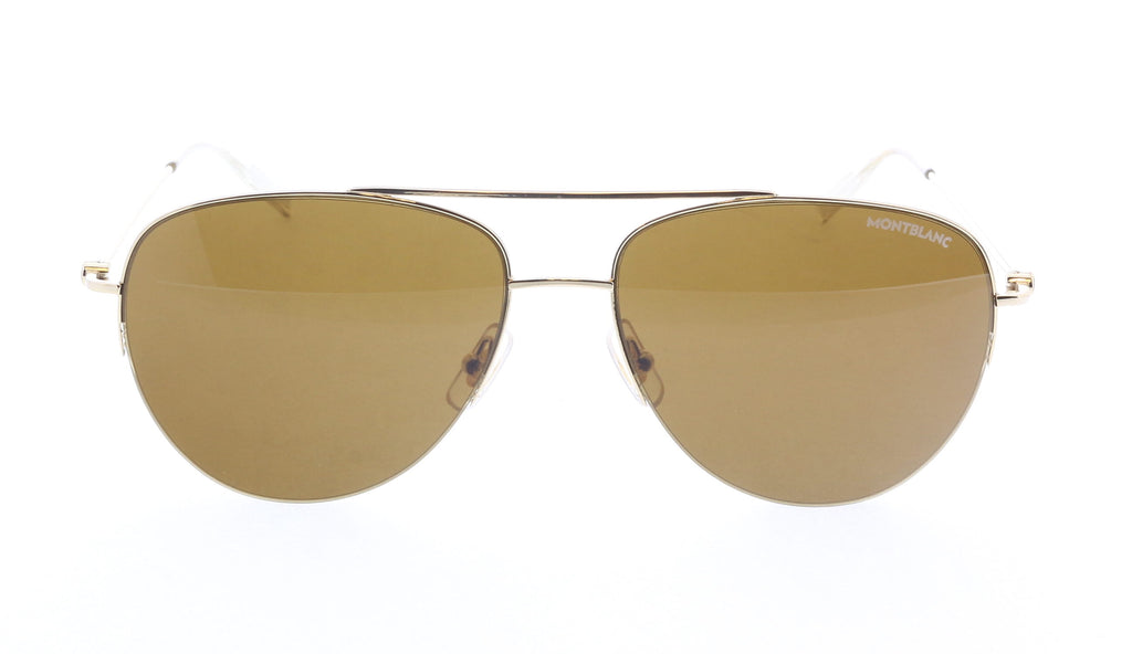 Montblanc Black Aviator MB0074S-003 Sunglasses