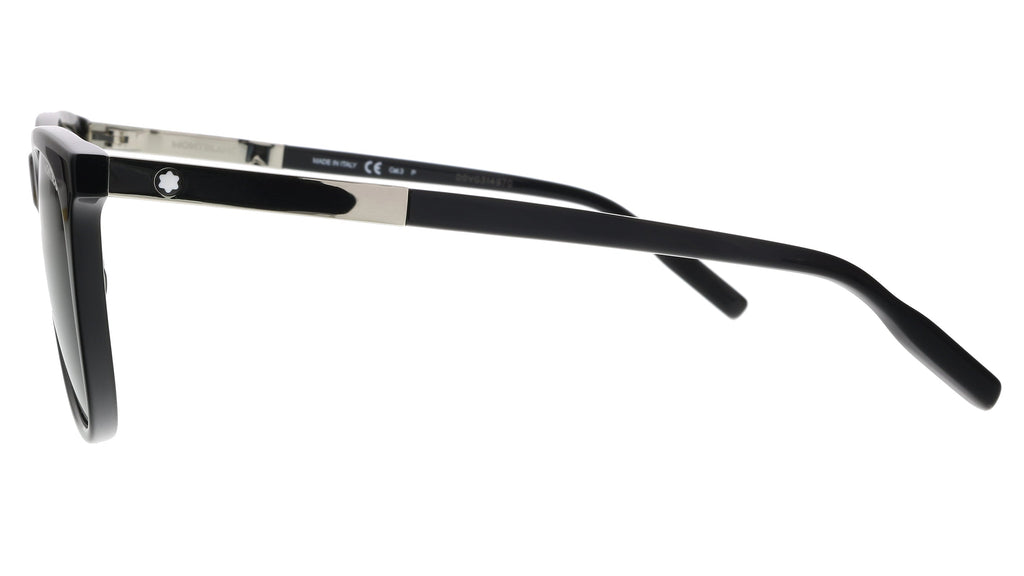 Montblanc Black Rectangle MB0017S-005 Sunglasses