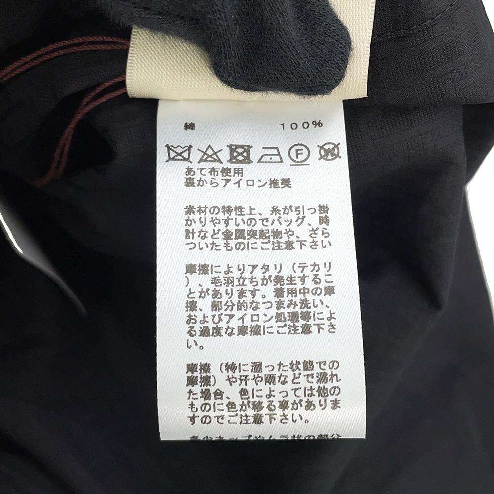 HERMES Zip-up Dress Mosaique motif Size 40 Black Cotton100%