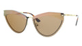 McQ Gold Cateye MQ0208S-002 Sunglasses