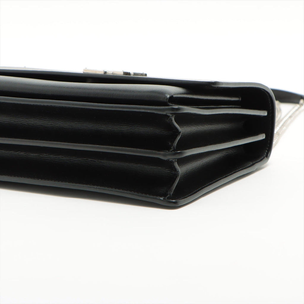 Saint Laurent Black Smooth Calfskin Leather Sunset Medium Chain Bag [Clearance Sale]