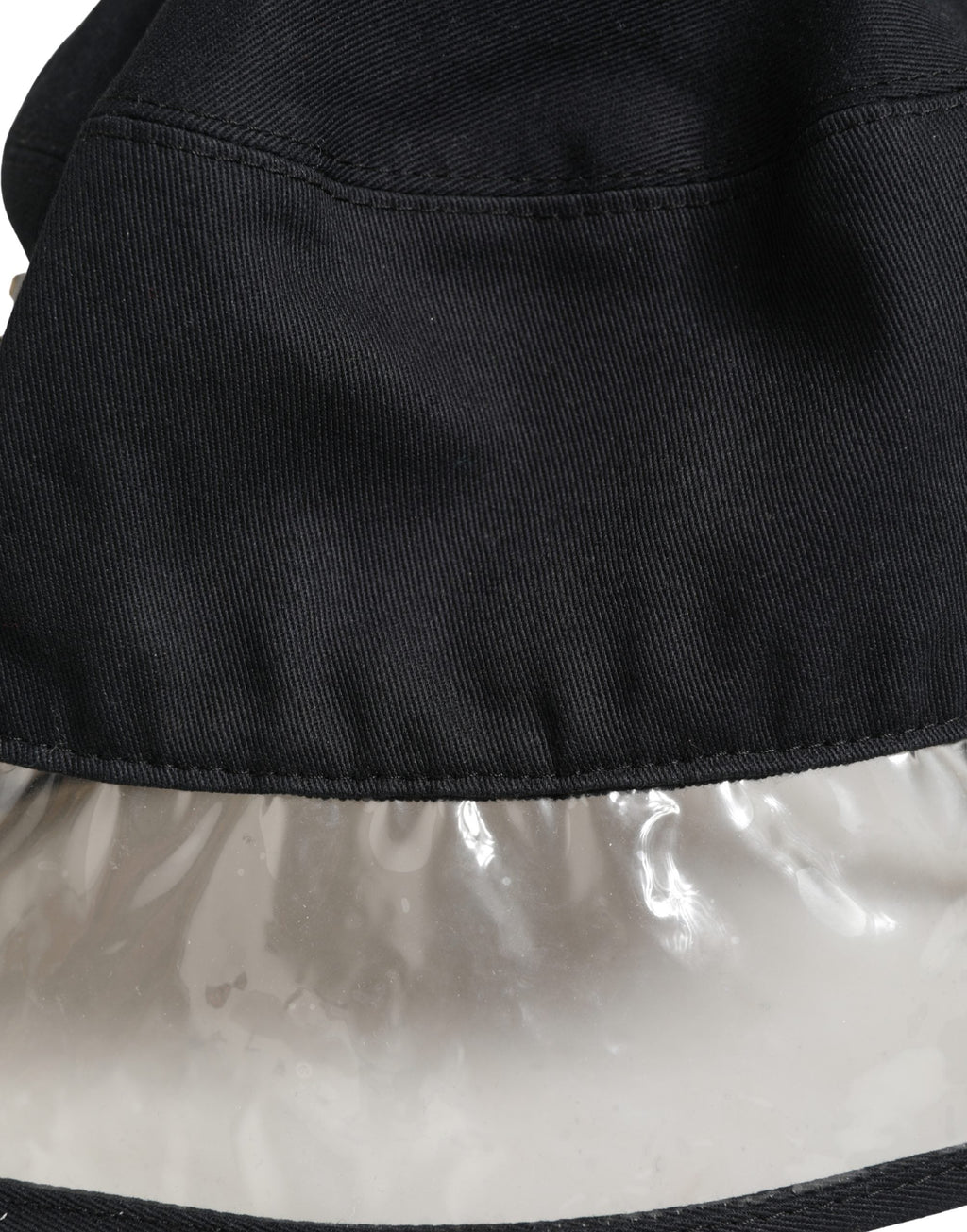 Dolce & Gabbana Black Cotton Plastic Fisherman Bucket Capello Men's Hat