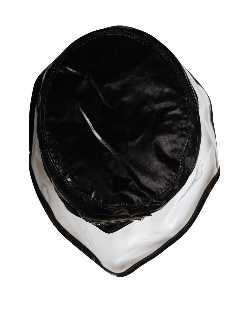 Dolce & Gabbana Black Nylon Plastic Fisherman Bucket Capello Men's Hat