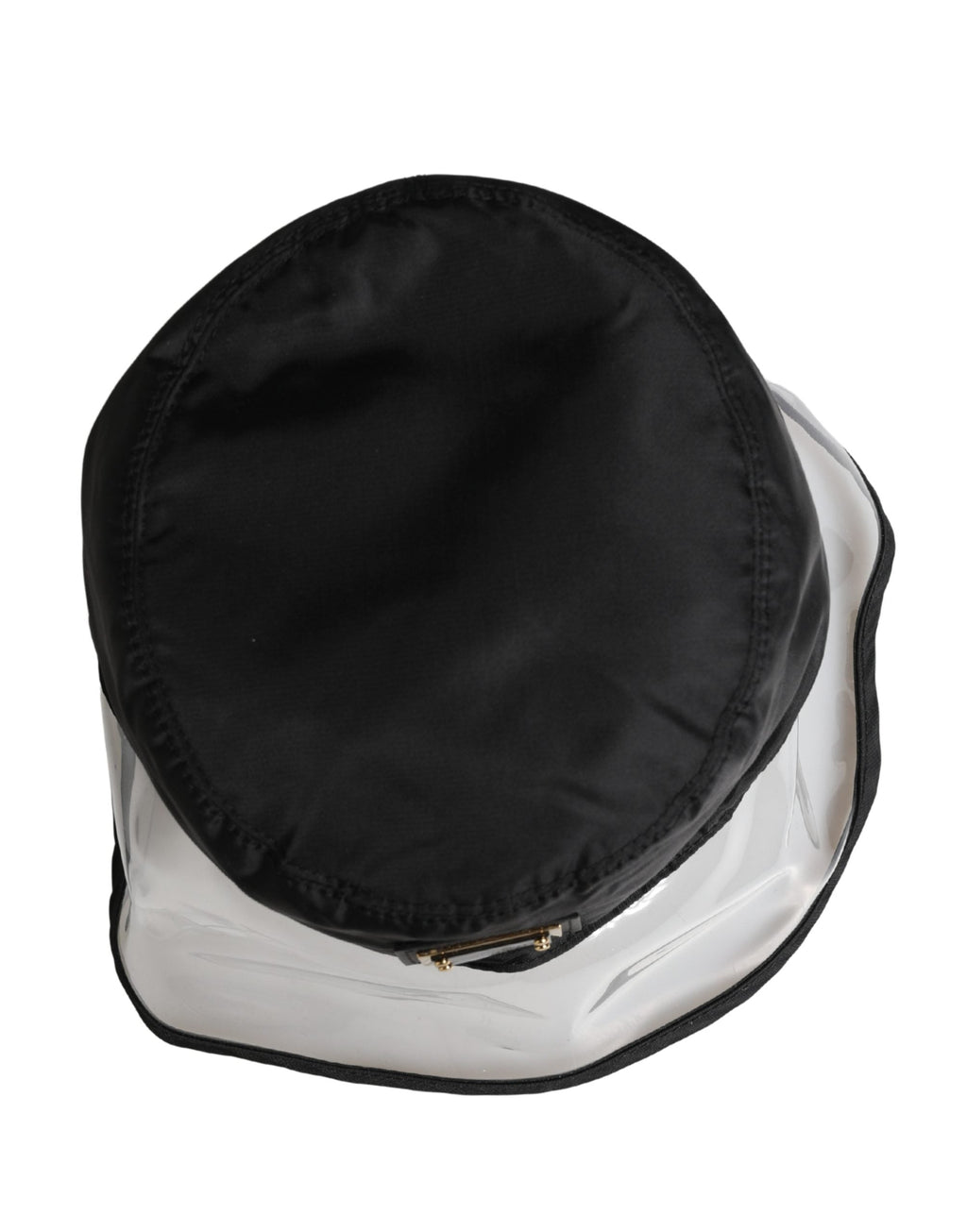 Dolce & Gabbana Men Black Plastic Fisherman Bucket Capello Men's Hat
