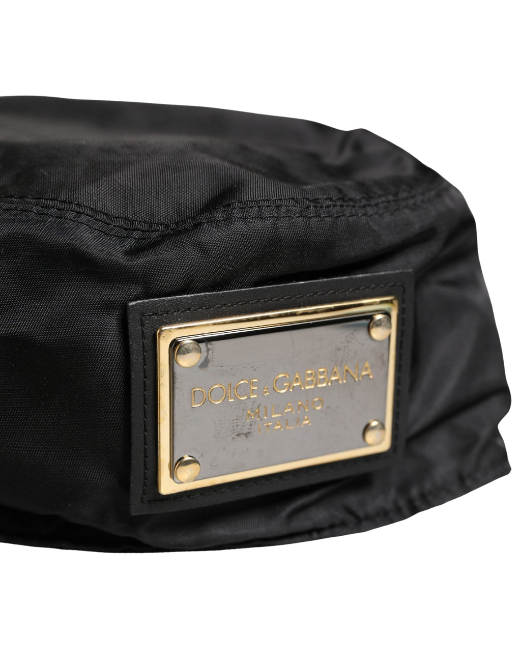 Dolce & Gabbana Men Black Plastic Fisherman Bucket Capello Men's Hat