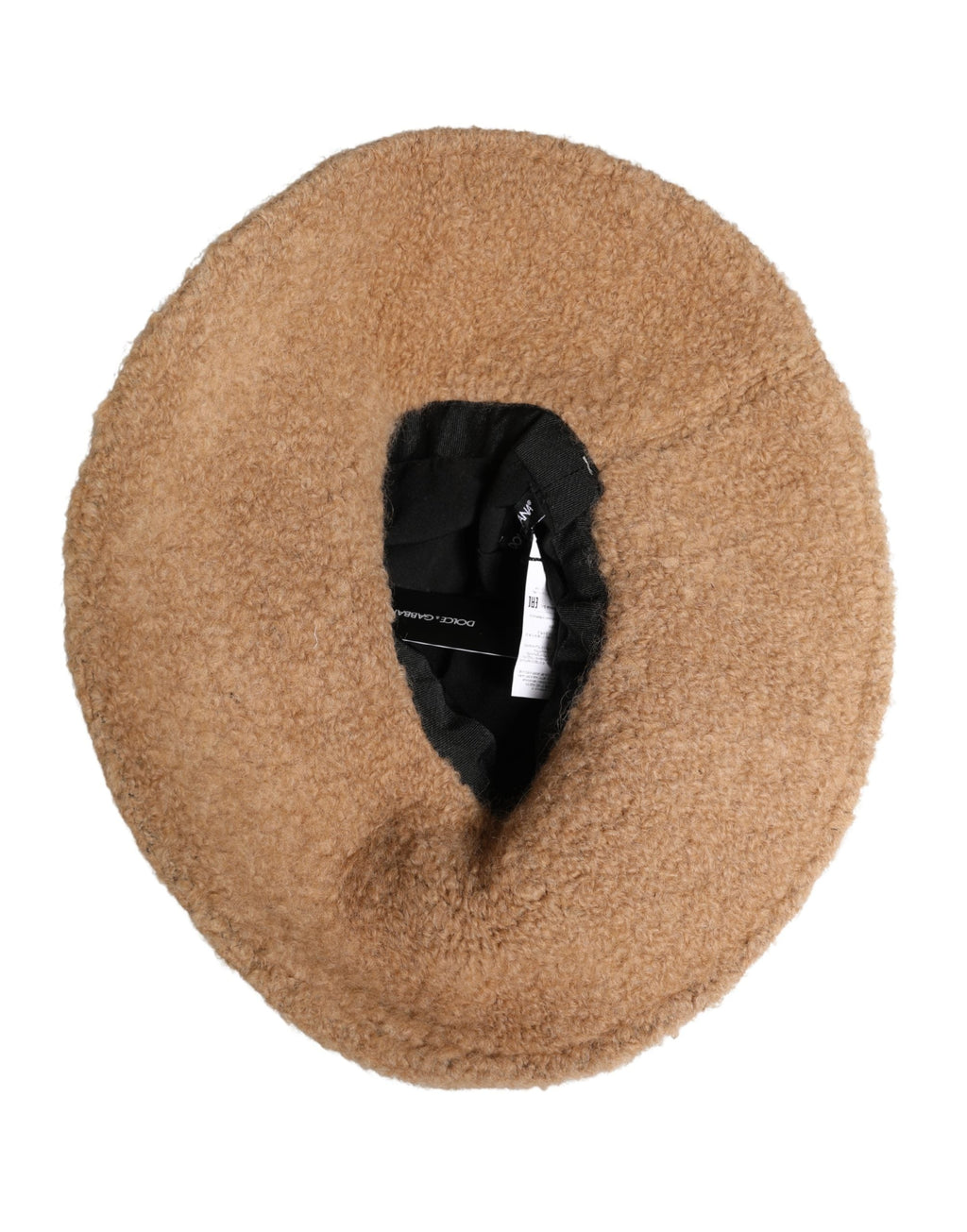 Dolce & Gabbana Beige Virgin Wool Fur Women Knitted Capello Women's Hat