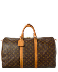 Louis Vuitton Brown Monogram Canvas Keepall 55 (   )