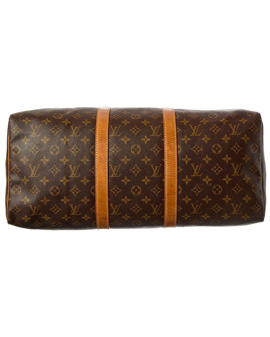 Louis Vuitton Brown Monogram Canvas Keepall 55 (   )