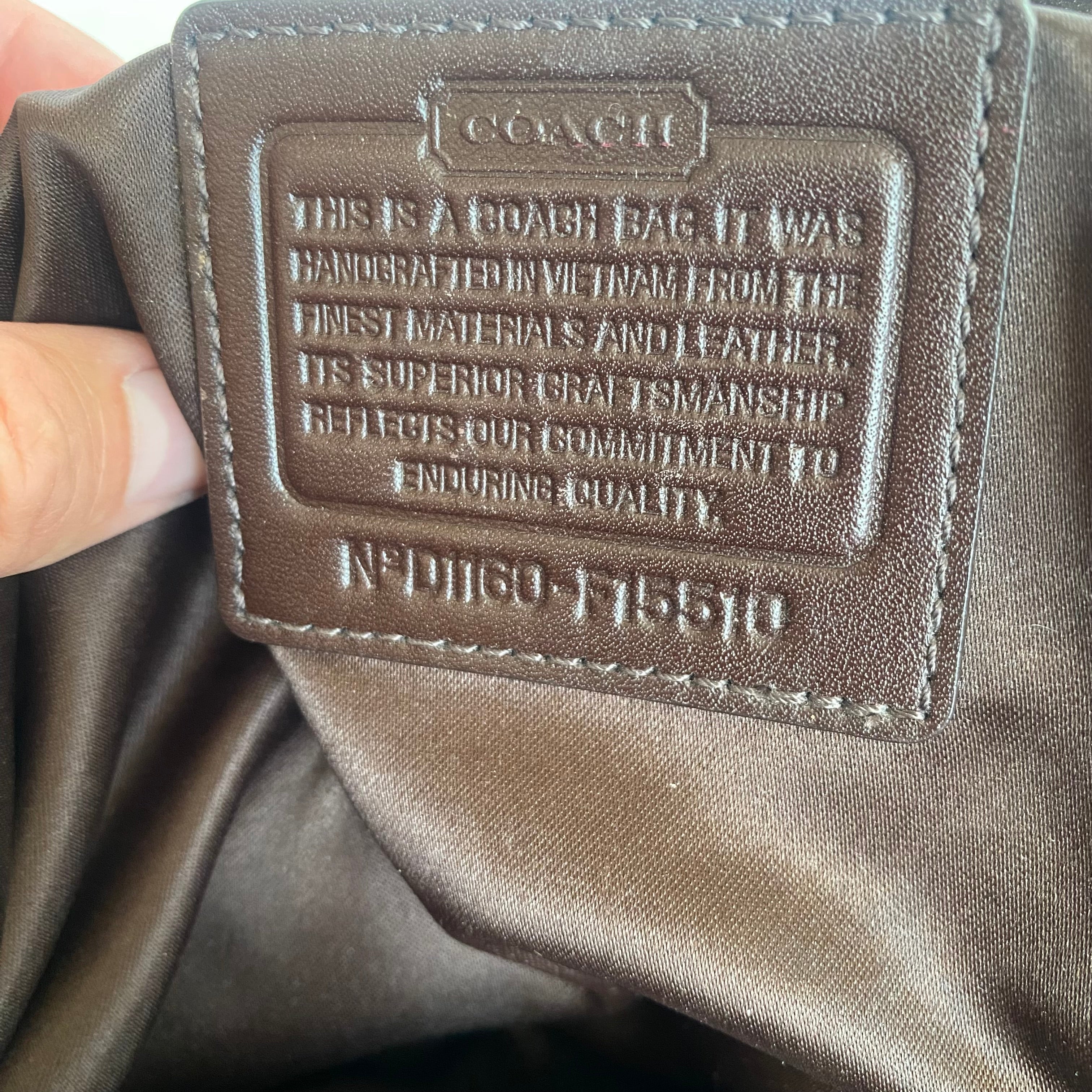 COACH Ashley Signature C Satchel Khaki/ Mahogany Handbag