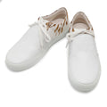 CHANEL Slip-on Sneakers WhiteG31747 Leather Canvas Size 43