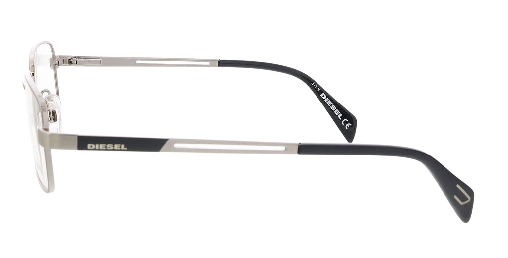 Diesel Shiny Palladium Rectanglular DL5109 Eyeglasses
