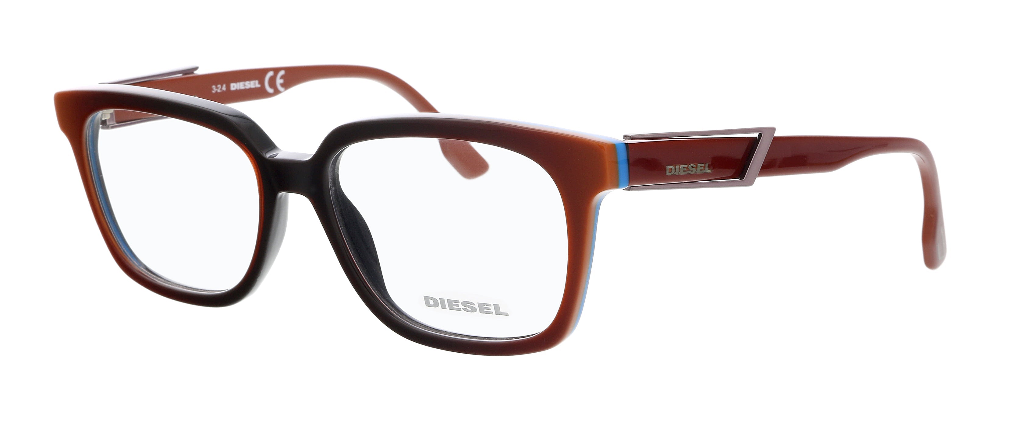Diesel Light Brown Square DL5111 Eyeglasses