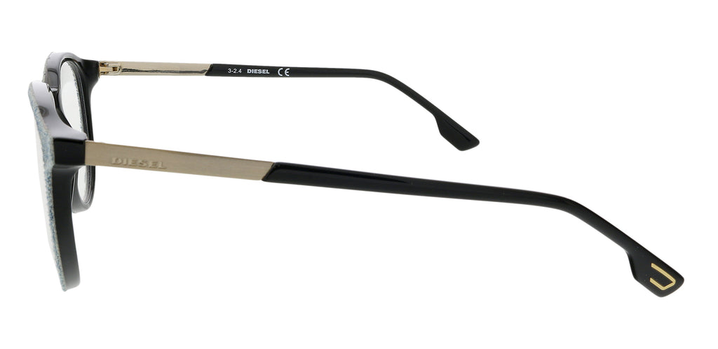 Diesel Denim/Black Round DL5117 Eyeglasses
