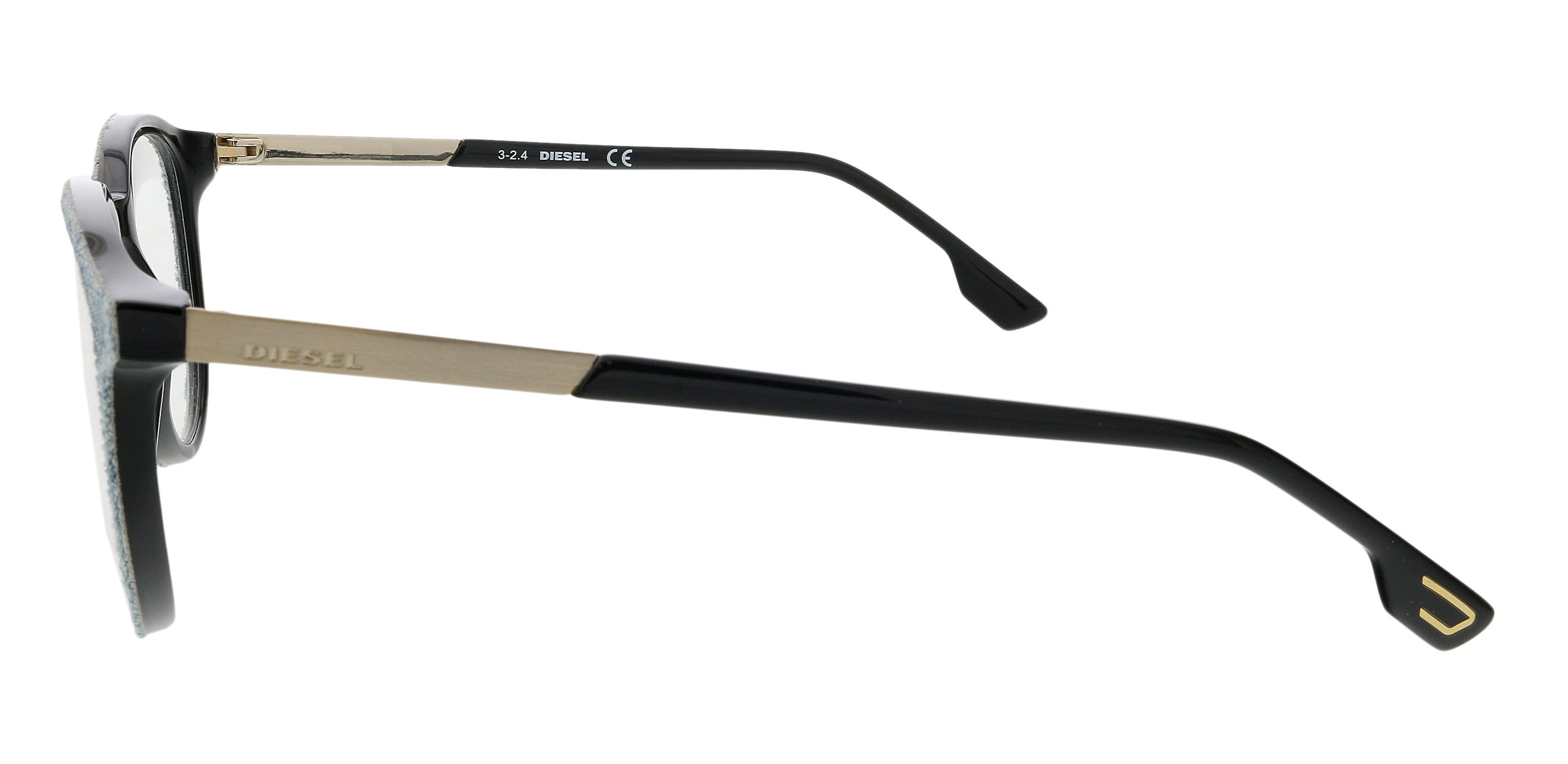 Diesel Denim/Black Round DL5117 Eyeglasses