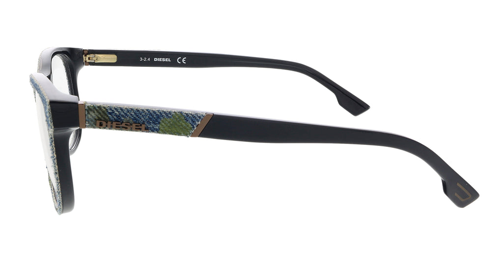 Diesel Denim/Black Square DL5124 Eyeglasses