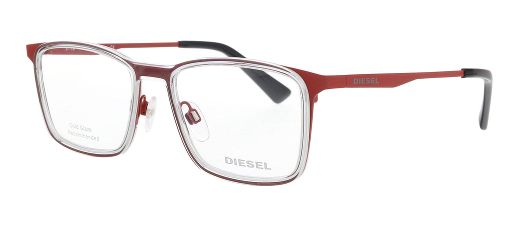 Diesel Red Rectangular DL5299 Eyeglasses