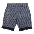 FENDI EmbroideryFF logo Bermuda shorts Size 35 BlueFLP307 AMZ3 Cotton66% Polyester34%