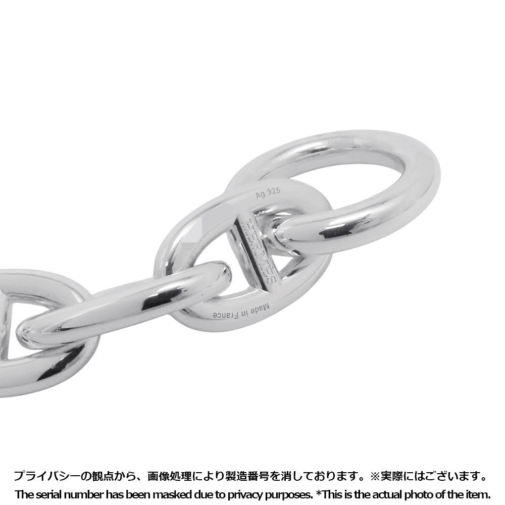 HERMES Chaine d'Ancre Bracelet 9 frames Size TGM Silver SV925