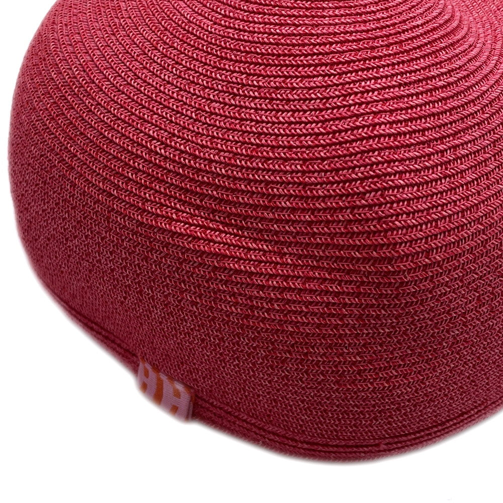 HERMES Emma Cap Size 57 Pink Paper 81% Polyester 19%