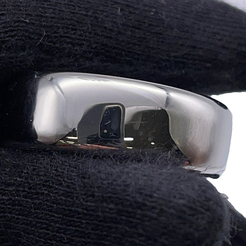 HERMES Etrier Ring Size 64 Blue RunH100060FJ0360 Metal