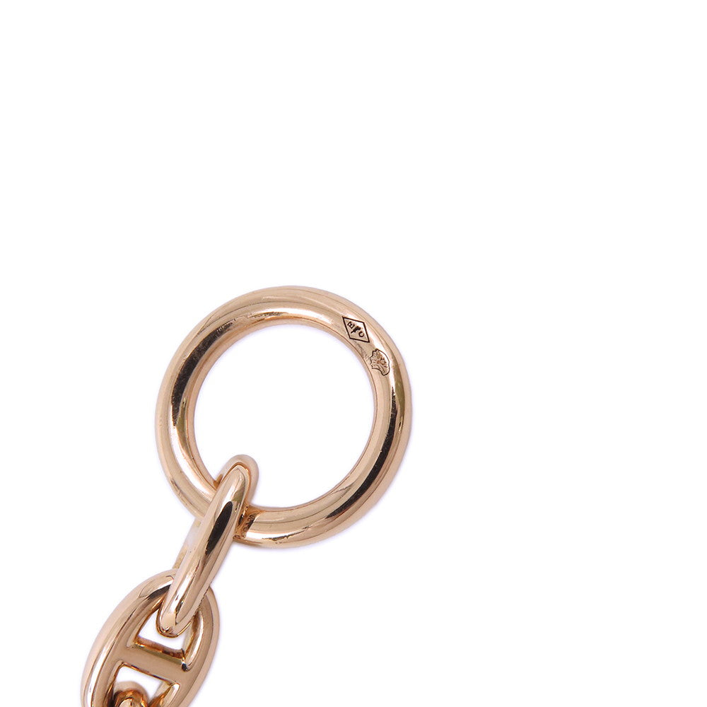 HERMES Chaine d'Ancre Bracelet 26 frames Size TPM 18K Pink Gold