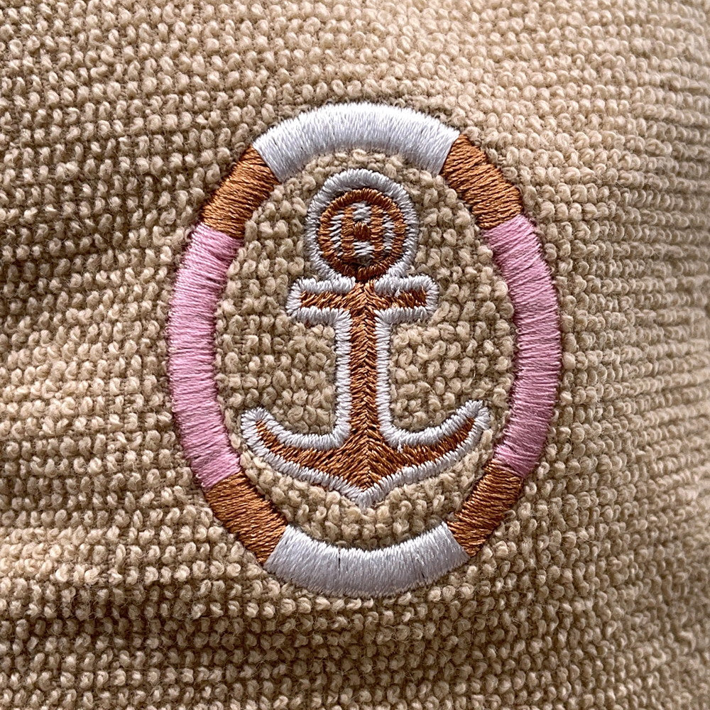 HERMES Cap Davis Yacht Size L Sable Cotton100%