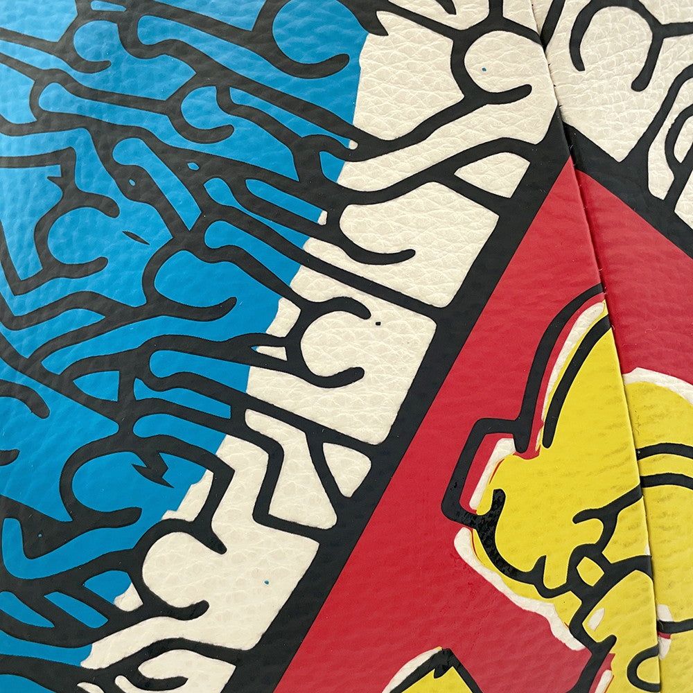 COACH Disney Mickey Mouse x Keith Haring Extra Large Collectible Blue/MulticolorD2248-C7850 Leather