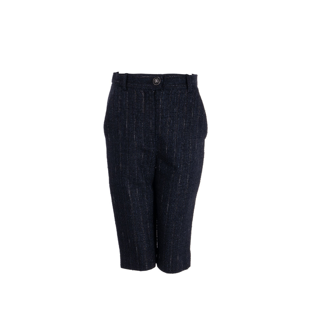 Chanel size 36 Knee-length shorts tweed black