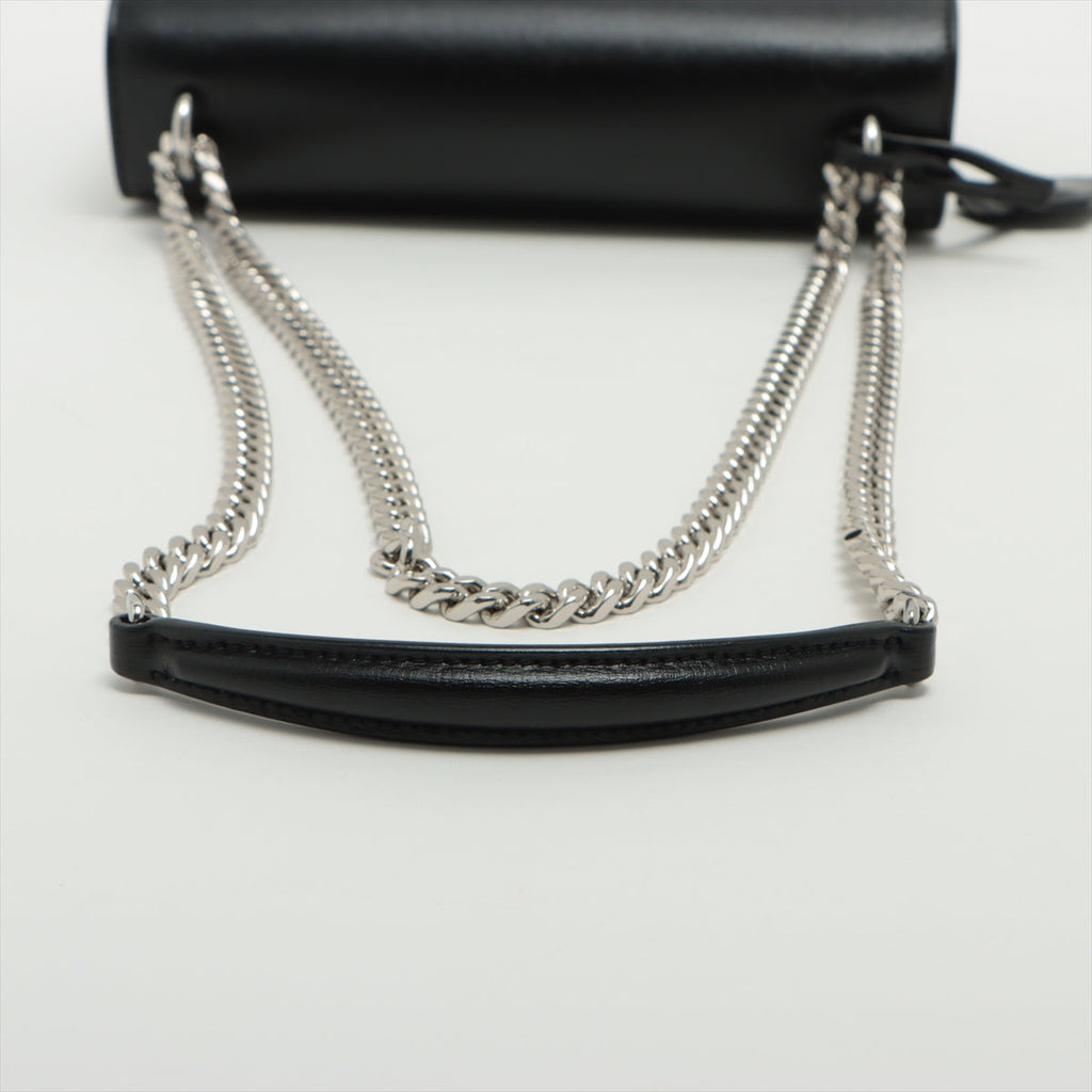 Saint Laurent Black Smooth Calfskin Leather Sunset Medium Chain Bag [Clearance Sale]