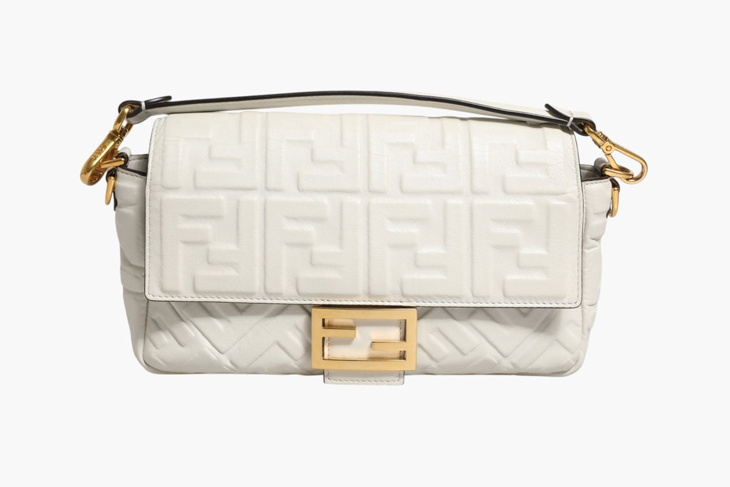 Fendi FF Embossed Women'suette Nappa Leather Women's Bag ( )