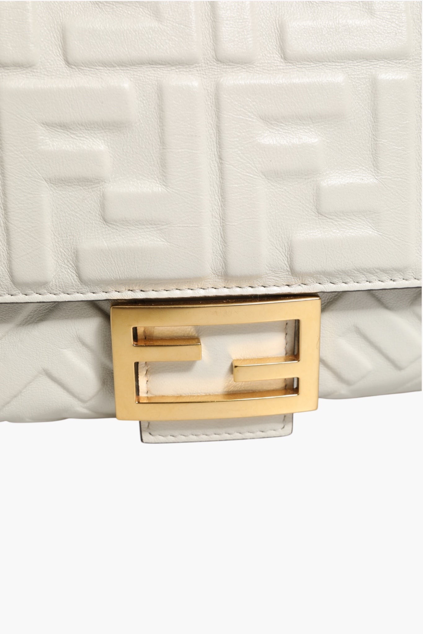 Fendi FF Embossed Women'suette Nappa Leather Women's Bag ( )