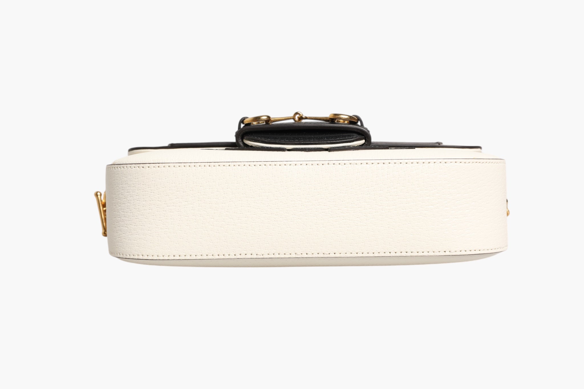 Gucci Gucci x Adidas Horsebit 1955  White Black Calfskin Leather Shoulder Women's Bag ( )